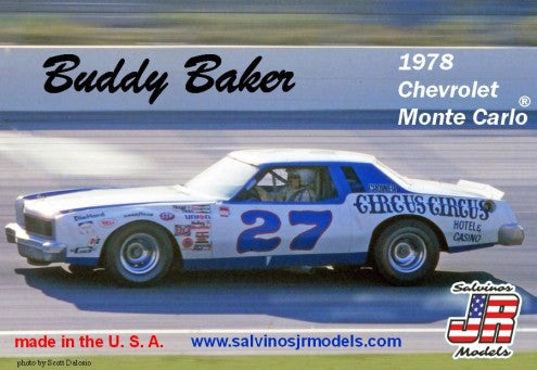 1/25 Buddy Baker #27 1978 Chevrolet Monte Carlo Race Car