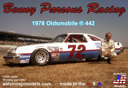 1/25 Benny Parsons Racing #72 1978 Oldsmobile 442 Race Car