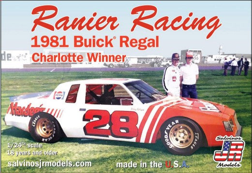 1/24 Ranier Racing Bobby Allison #28 1981 Buick Regal Charlotte Winner Race Car
