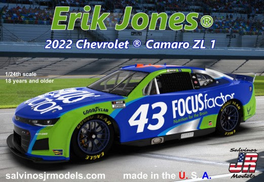1/24 Erik Jones 2022 NASCAR Next Gen Chevrolet Camaro ZL1 Race Car (Primary Livery) (Ltd Prod) (D)