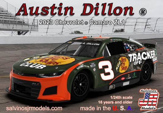 1/24 Austin Dillon 2023 NASCAR Chevrolet Camaro ZL1 Race Car (Primary Livery) (Ltd Prod)