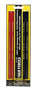 Sub Terrain Foam Pencils (2 red, 2 black)