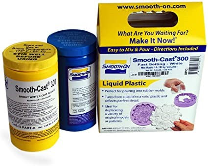 Smooth Cast 300 White Fast Setting Urethane Liquid Plastic Casting Compound 2-Part (Pint)