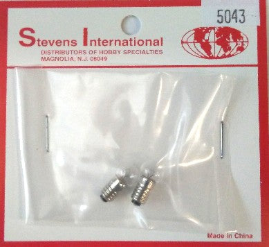 3.5v Clear Screw Base Large-Globe Bulb fits STV #4935 Socket (2/cd) (D)