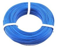 BLUE 22-Gauge Single Strand Copper Plastic Coated Wire 32'/Roll