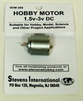 1.5 to 3v DC Small Electric Motor (Round Can) (for slower RPMs)