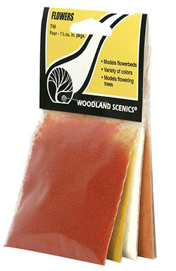 Turf- Flowers (Red, Yellow, White & Orange) (1-1/2cu. in. Bag/Cd)