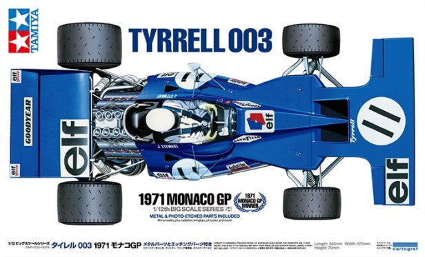 1/12 1971 Tyrrell 003 Monaco Grand Prix Race Car