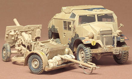1/35 British 25-Pdr Field Gun & Quad Gun Tractor Vehicle