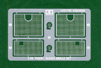 1/35 German Tiger I Mid-Late Production Photo-Etched Grille Set