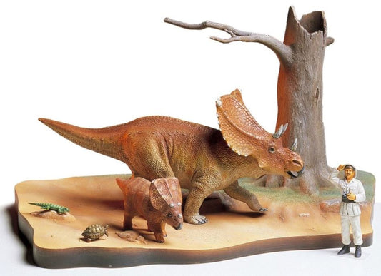 1/35 Chasmosaurus Dinosaur Diorama Set