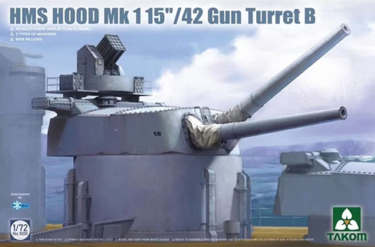 1/72 HMS Hood British Battlecruiser Mk1 15"/42 Gun Turret B