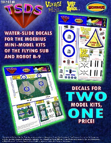 1/128 Mini Flying Sub & LiS Robot Decal Set for MOE