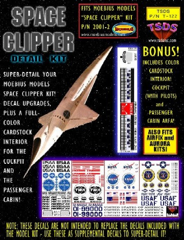 1/190 Space Clipper Orion Decal Set & Color Fold-Up Interior for MOE