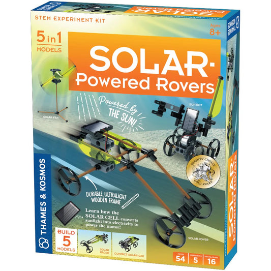 Solar Powered Rovers 5-in-1 STEM Experiment Kit