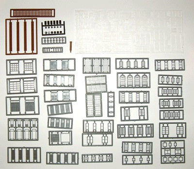 N Windows, Doors & Parts Assortment (164)