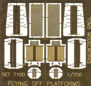 1/700 Flying Off Platforms for WWI US & British Battleships (D)