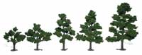 Realistic Tree Kit Deciduous Medium Green 3" - 7" (6)