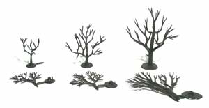 Plastic Tree Armatures 2" - 3" Deciduous (57)