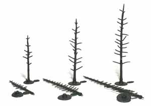 Plastic Tree Armatures 2-1/2" - 4" Pine (70)