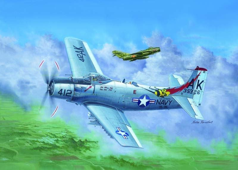 1/32 A1H AD6 Skyraider Aircraft