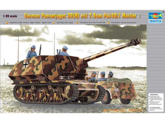 1/35 German Panzerjaeger 39(H) w/7.5cm Pak 40/3 Anti-Tank Gun (Marder I)