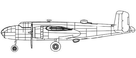 1/200 B25 Mitchell Aircraft