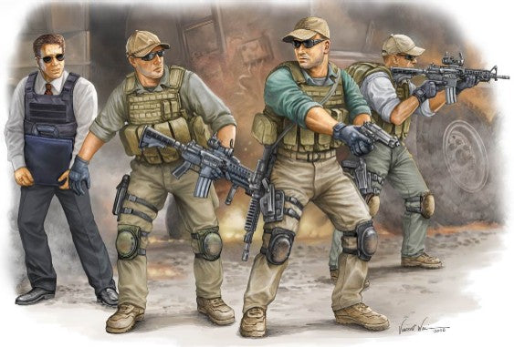 1/35 PMC VIP Protection Team in Iraq Figure Set (4)