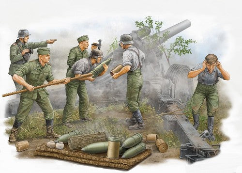 1/35 German Field Howitzer Firing Crew Figure Set (5)