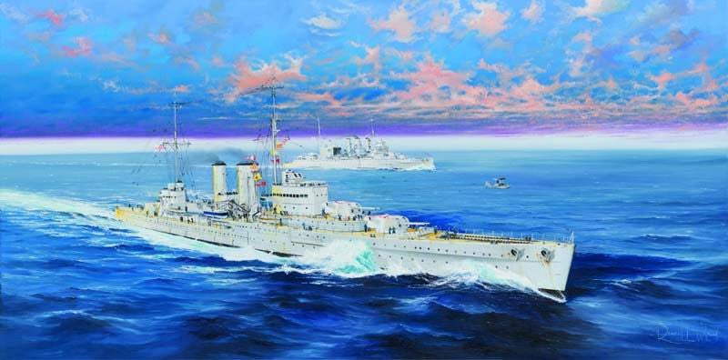 1/350 HMS Exeter British Heavy Cruiser