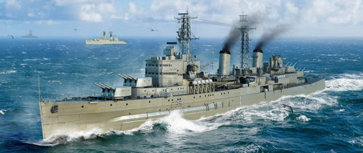 1/700 HMS Belfast British Light Cruiser 1959