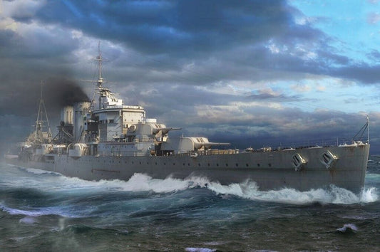 1/700 HMS Exeter British Heavy Cruiser