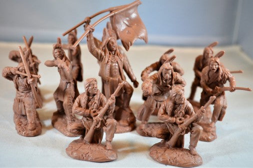 1/32 Plains Indian Warriors Figure Playset #2 (12)