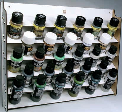 Wall Mounted Module Paint Display for 35ml/60ml (Holds 28 bottles)