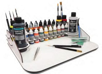 Module Paint Display Stand & Small Workstation (Holds 30 bottles & brushes)