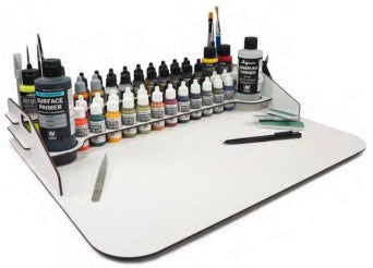 Module Paint Display Stand & Large Workstation (Holds 51 bottles & brushes)