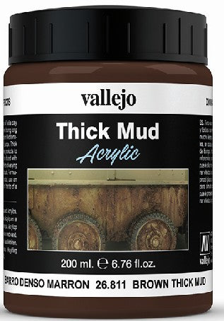 200ml Bottle Brown Thick Mud Diorama Effect