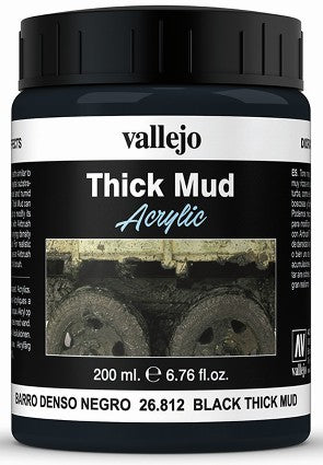 200ml Bottle Black Thick Mud Diorama Effect