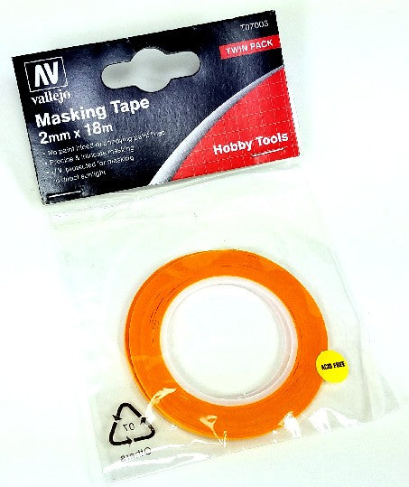 Precision Masking Tape 2mmx18m (2/pk)