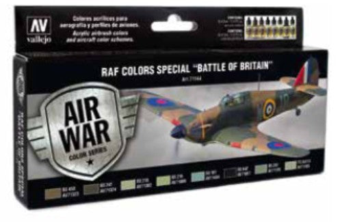 17ml Bottle RAF Special Battle of Britain Model Air War Paint Set (8 Colors)