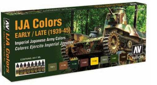 17ml Bottle IJA Camo Early/Late 1939-45 Model Air Paint Set (8 Colors)