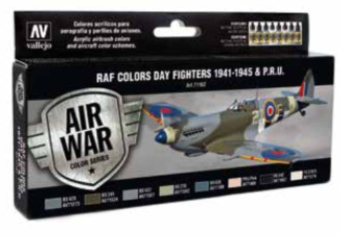 17ml Bottle RAF Day Fighters 1941-1945 & PRU Model Air War Paint Set (8 Colors)