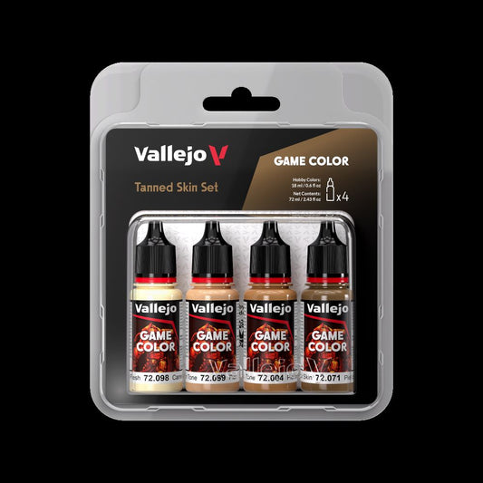 18ml Bottle Tanned Skin (Base, Shadow, Light) Game Color Paint Set (4 Colors)