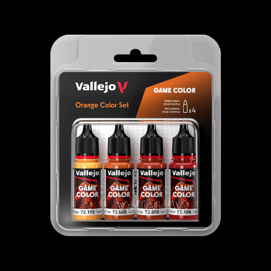 18ml Bottle Orange (Base, Shadow, Light) Game Color Paint Set (4 Colors)