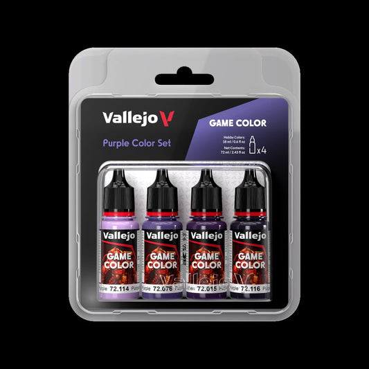 18ml Bottle Purple (Base, Shadow, Light) Game Color Paint Set (4 Colors)