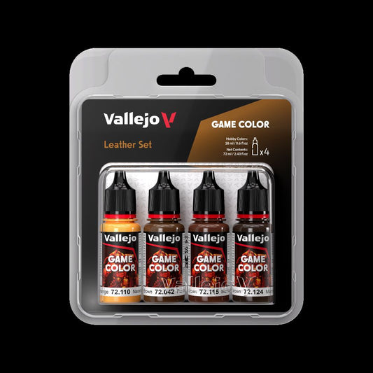 18ml Bottle Leather (Base, Shadow, Light) Game Color Paint Set (4 Colors)