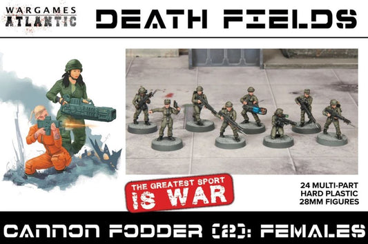 28mm Death Fields: Cannon Fodder Females (24)