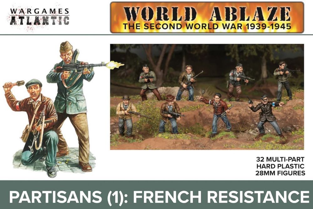 28mm World Ablaze WWII 1939-45: Partisans 1 French Resistance (32)