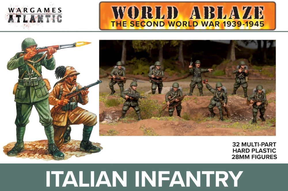 28mm World Ablaze WWII 1939-45: Italian Infantry (32)