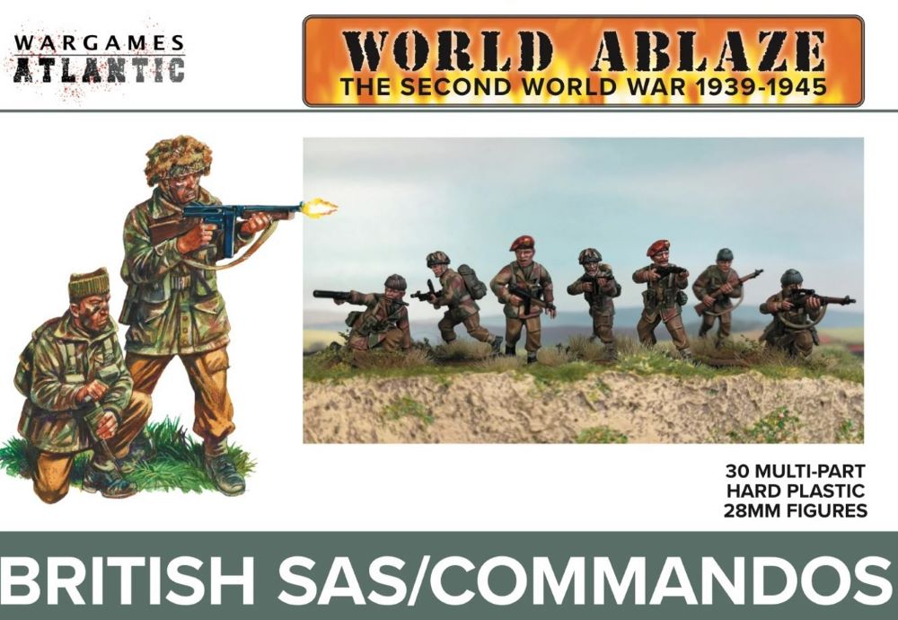 28mm World Ablaze WWII 1939-45: British SAS/Commandos (30)